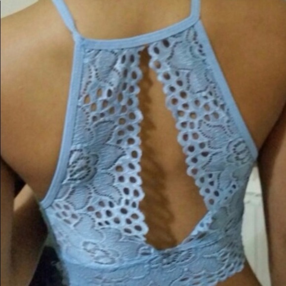 Blue Lace Bralette Bra - Picture 2 of 2